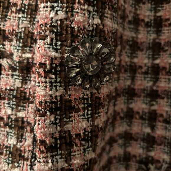 Chic Pink and Black Women's Coat - Picture 5 of 5